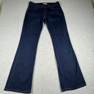Levis 545 Low Boot Cut Jeans Womens 8 Medium Dark Wash Denim Stretch 32x32